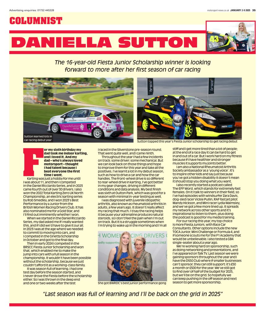 New Year Hot Off the Press! – Daniella Sutton Racing